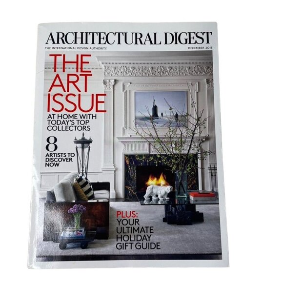 Architectural Digest Magazine u December 2015  Vol 72 Issue 12 Home Interior Des - Picture 1 of 5